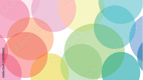 円　カラフル　抽象的　模様　背景