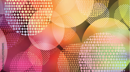 網点　カラフル　抽象的　模様　背景