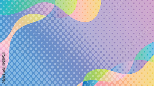 網点　カラフル　抽象的　模様　背景
