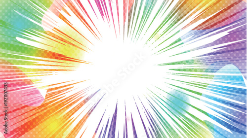 集中線　スクリーントーン　模様　背景