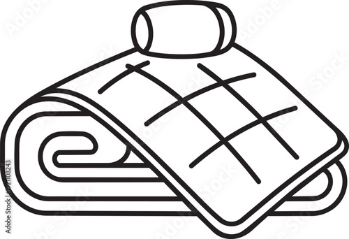 Minimalist icon representing a vector file format placeholder