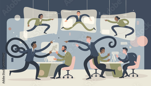 Agile Business Professionals Driving Innovation and Seamless Digital Workflow with Collaborative Strategy