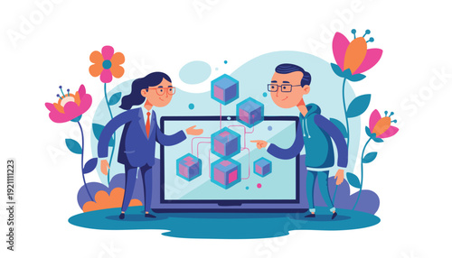 Agile Teams Collaborating on Complex Data Architecture and Digital Strategy