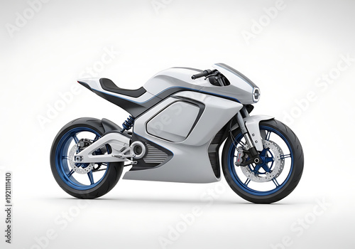 Modern electric motorcycle minimal design