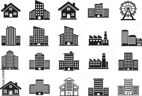 Black and white city building buildings architecture 1 urban