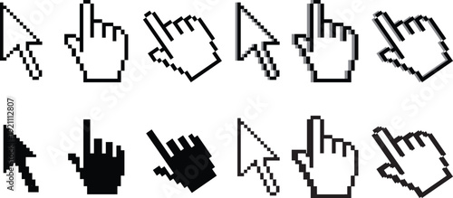 Hand gestures set approval agreement success vector illustration flat design