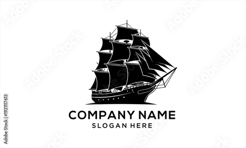 Majestic vintage sailing ship with full sails navigating the open sea, a symbol of adventure and exploration.