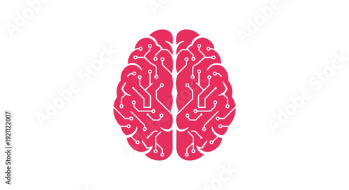 Digital Brain, Artificial Intelligence, Circuit Board, Innovation, Technology Concept