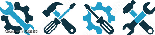Hammer and screwdriver icons for home repair services