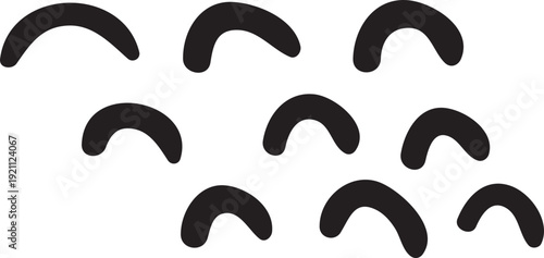 Hand drawn ornament arrow shape element