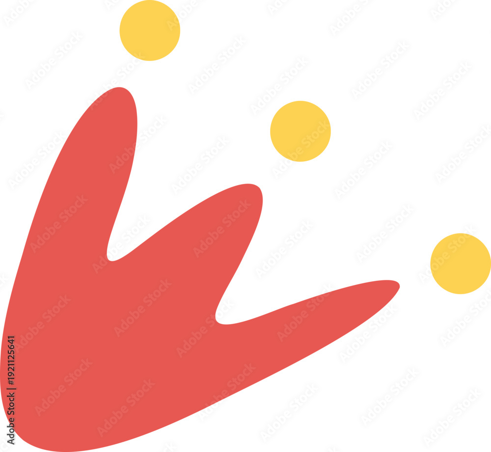 Obraz premium Hand drawn ornament arrow shape element