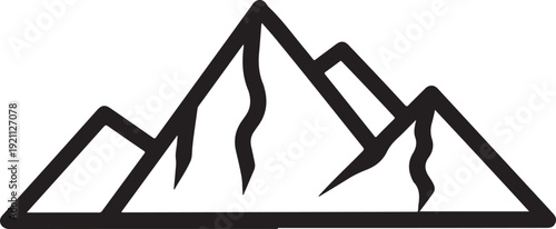 Mountain Peak Silhouette Landscape Illustration,
Majestic Mountain Range Black Vector Design,
Minimal Mountain Skyline Silhouette Art