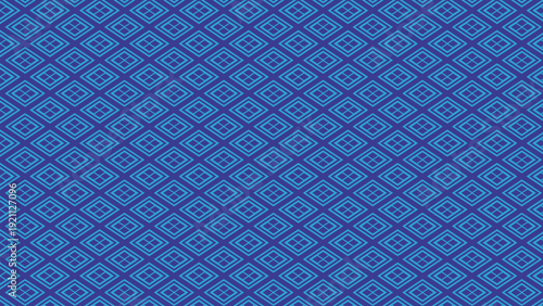 武田菱柄（ブルー）