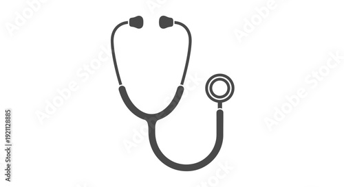 Medical Stethoscope Icon for Healthcare and Diagnosis.
