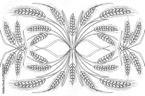 Hand-Drawn Torah Scroll and Stone Tablets Sketch: Jewish Religious Line Art Vector