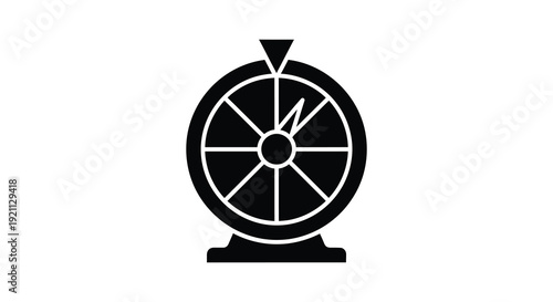 A striking black silhouette of a vintage ship s wheel against a bright white background silhouette high quality professional