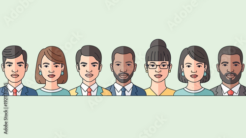 diverse business professionals illustrating modern corporate culture teamwork and an inclusive workforce ideal for diversity concepts.