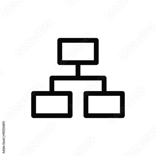 Binary Decision Tree Flowchart Icon