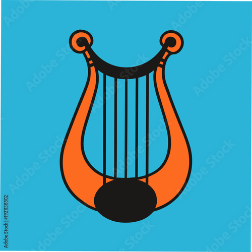 Vector lyre icon