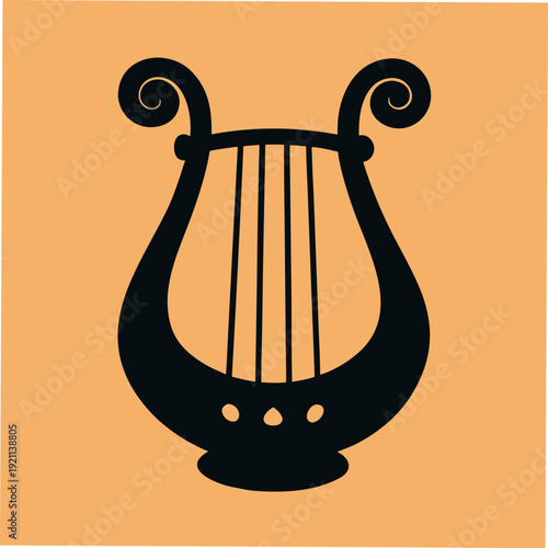 Vector lyre icon