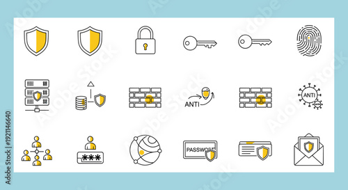 Collection of Security Icons and Symbols 2.