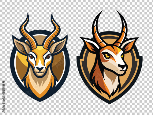 Modern Gazelle Logos for Sports Teams and Brands