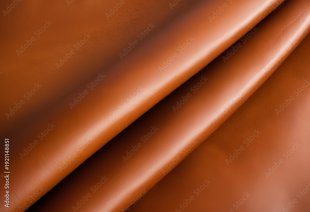 Fototapeta premium Quilted leather surface with wave pattern.