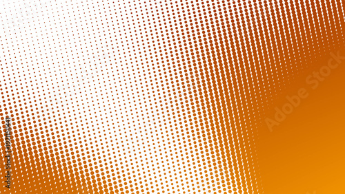 Orange Gradient with Halftone Dot Abstract Background in Modern Minimal Digital Texture Style