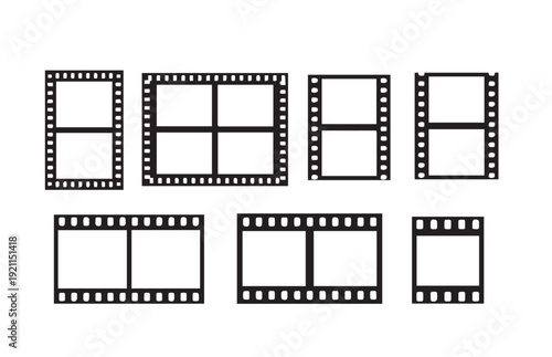 Film strip frames and photo borders