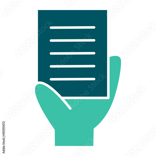 Document In Hand Icon