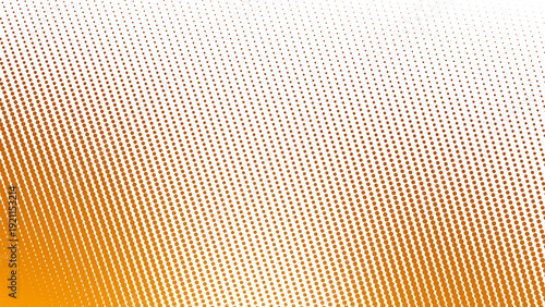 Orange Gradient with Halftone Dot Abstract Background in Modern Minimal Digital Texture Style