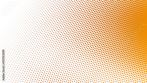 Orange Gradient with Halftone Dot Abstract Background in Modern Minimal Digital Texture Style