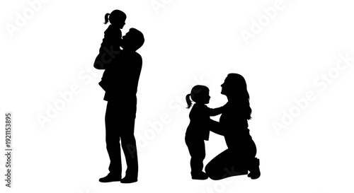 Silhouettes of a photographer capturing a couple in a tender moment