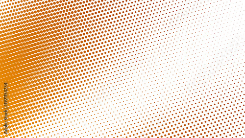 Orange Gradient with Halftone Dot Abstract Background in Modern Minimal Digital Texture Style