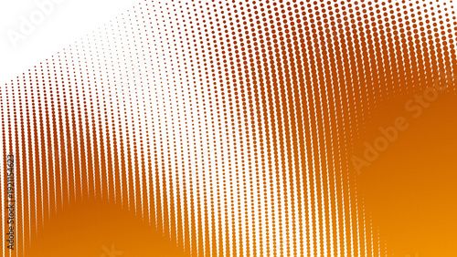 Orange Gradient with Halftone Dot Abstract Background in Modern Minimal Digital Texture Style