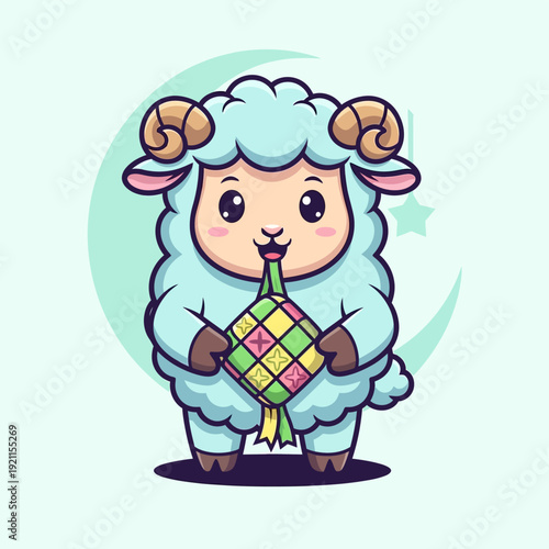 Cartoon Sheep Blowing Party Blower Toy.