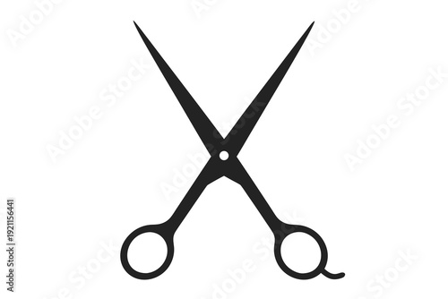 Scissors icon. Scissors hairbrush vector illustration, Hair combs and scissors set isolated on a white background.