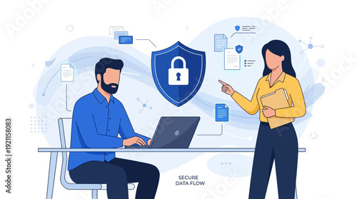 Secure Data Flow and Information Protection for Business Cybersecurity