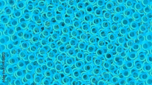 Blue Cells Pattern Microscopic View Cellular Structure.