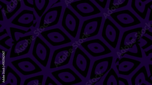 Dark Blue Geometric Pattern Background Video.