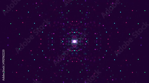 Galactic Center with Concentric Rings of Stars.