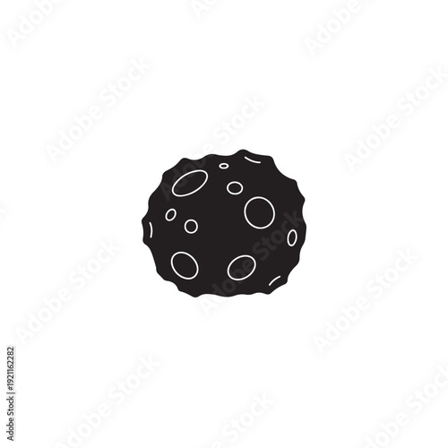 Chocolate chip cookie with white spots on white background  sweet treat  dessert  food