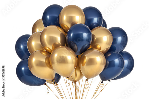 White balloons isolated on a white background for party and celebration decoration