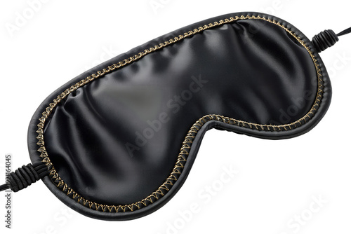 Black leather bag with zipper isolated on white background