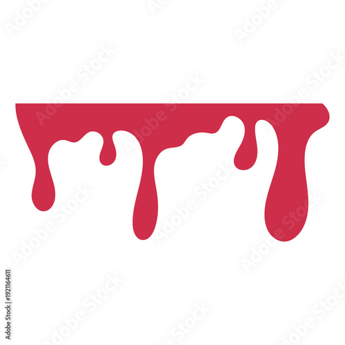 Red Dripping Liquid Graphic