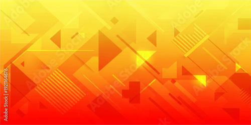An abstract orange vector background featuring a futuristic blue light pattern with 3d digital data arrows and a tech graph design for a business web banner