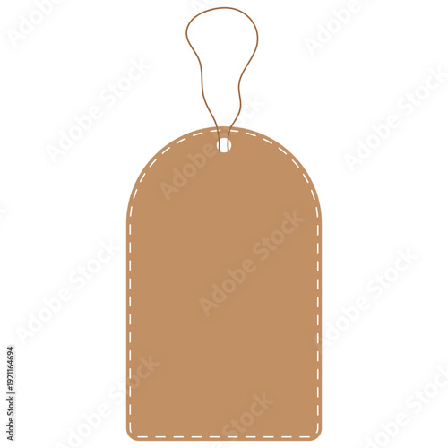 Blank Kraft Gift Tag Template