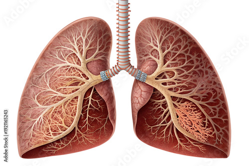 Human heart and brain anatomy illustration colorful design