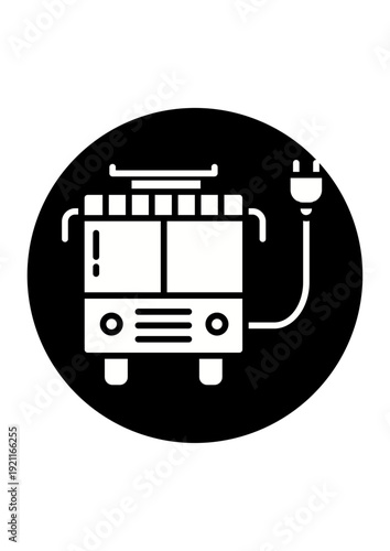 Electric Bus Icon