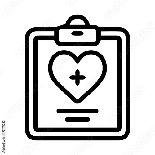 Medical Report Clipboard Icon